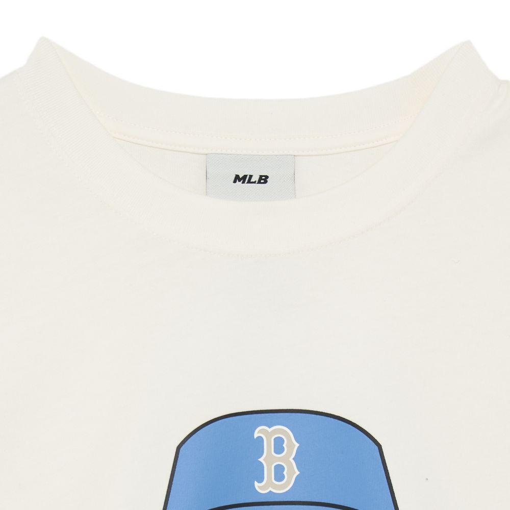 New MLB Set-in Sleeve T-Shirt Women's White 3ATSJ0233-43CRS