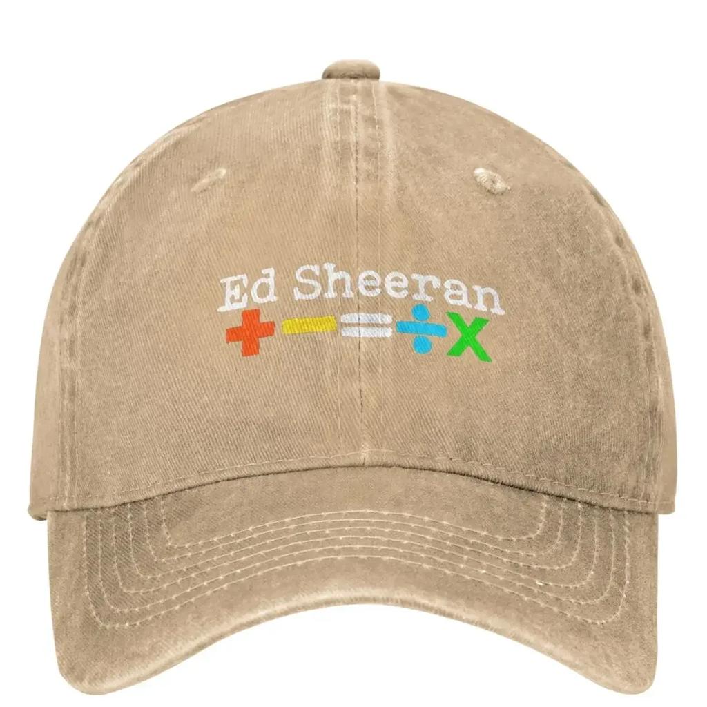 Ed Sheeran Tour 2024 Gewaschene Baseballkappe Lässig Trucker Papa Hut Sommer Damen Herren Outdoor Fitnessstudio Sonnenschutz Baseballkappen