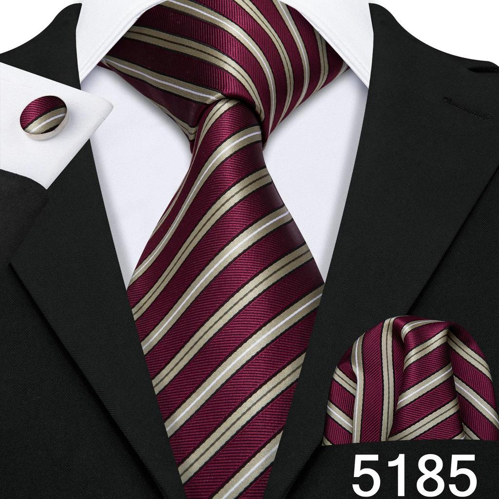 Designer Blue Ties for Men 10 Styles Necktie Pocket Square Cufflinks Set Wedding Dating Party