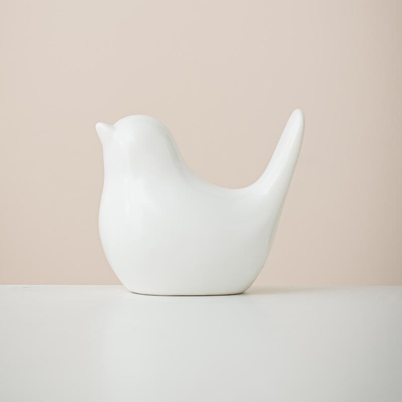 Modern Simple Luxury Ceramic Bird Figurines Home Decoration Accessories Bird Figures Decorative Wedding Ornaments