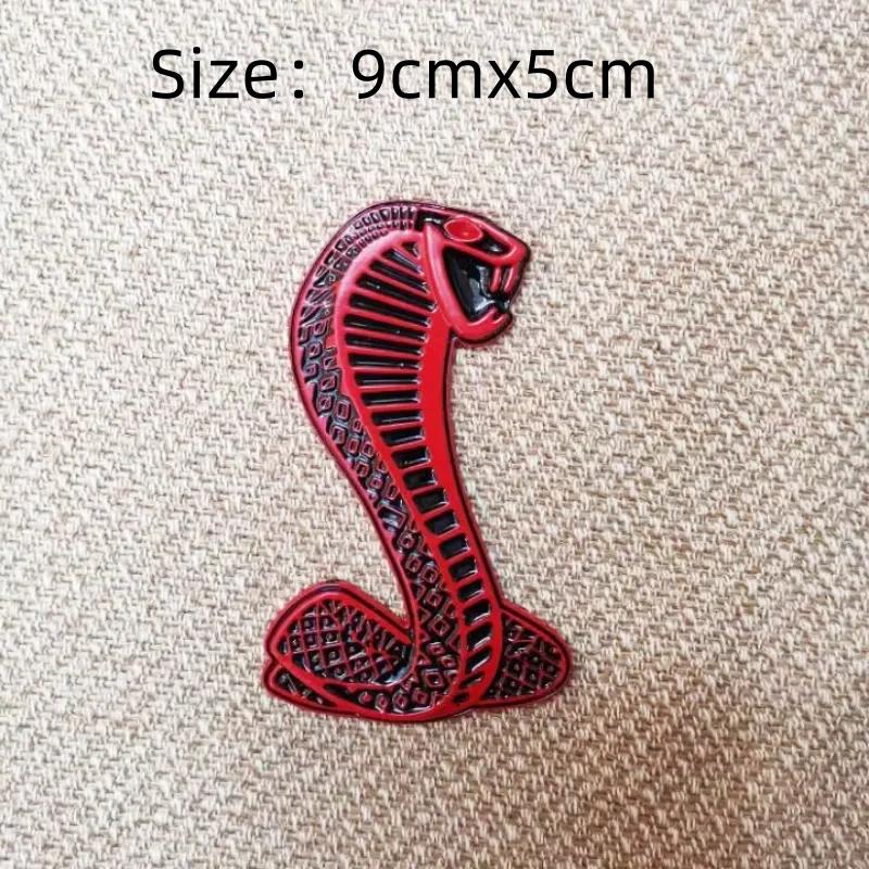 1Pc Metal Snake adder Badge Sticker Car Front Grille Side Fender Rear Trunk Emblem Decal Styling Accessories