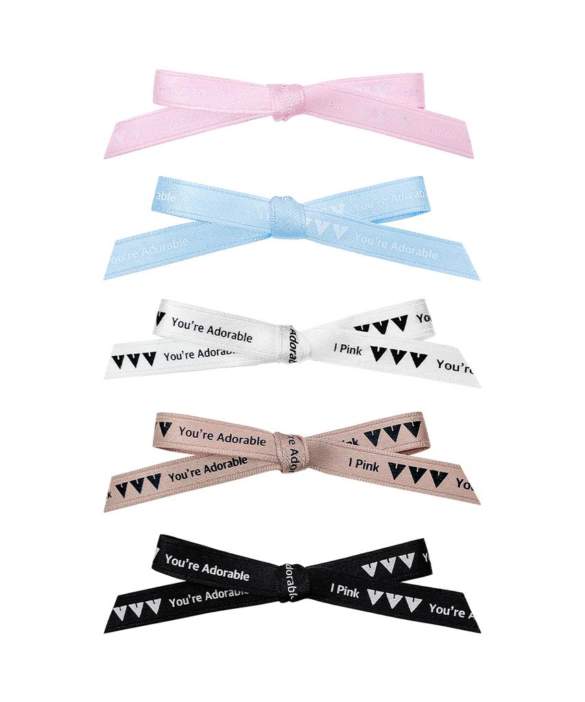 Vvv [Set] Logo Ribbon Clip Hairpin