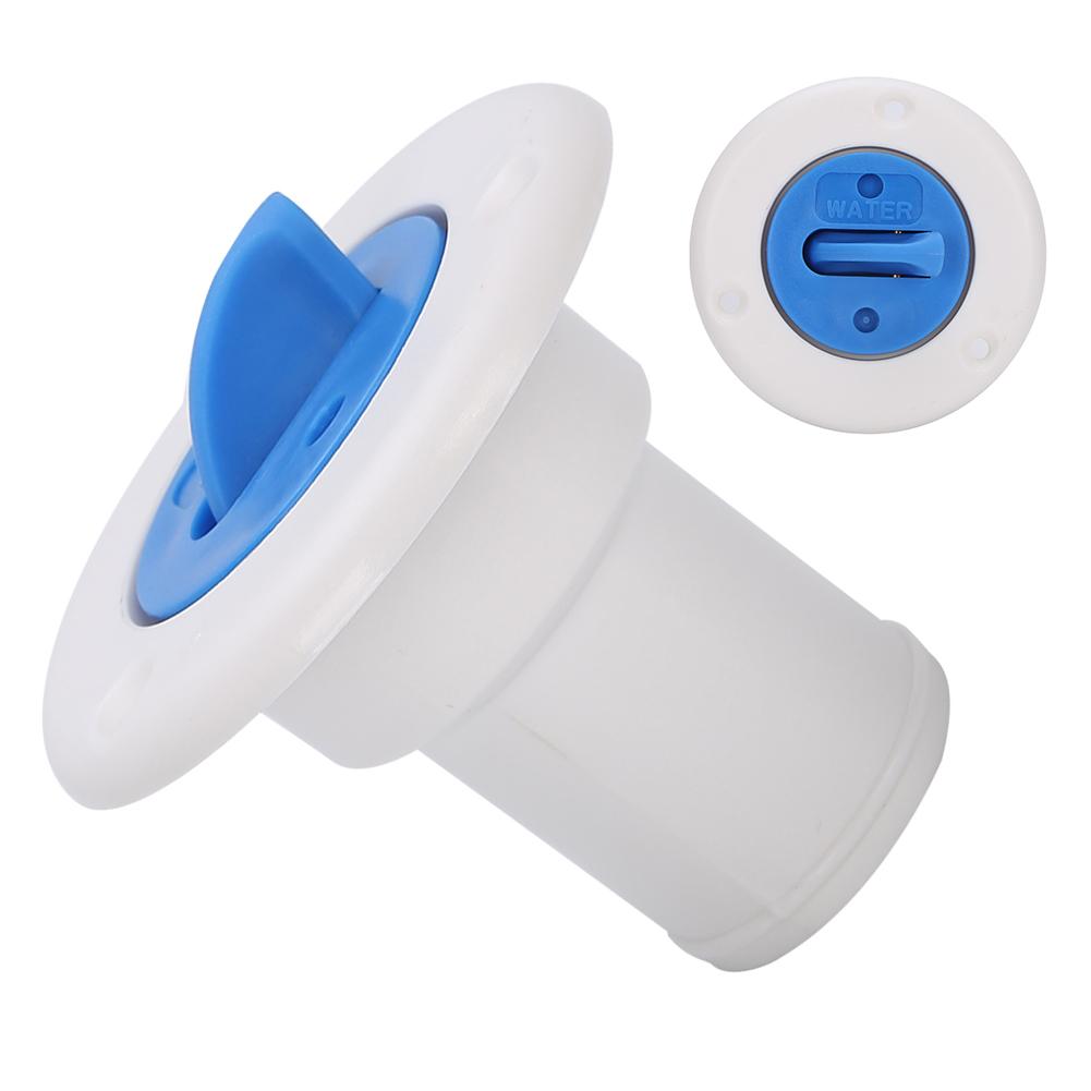 Deck Water Filler Cap Fill Tank Flange for 1‑1 2in Hose Marine Boat RV Yacht Accessory