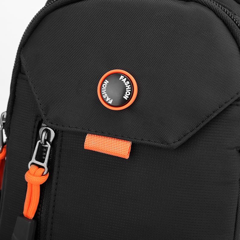 Men Fashion Chest Waist Bag Casual Outdoor Travel Nylon Sling Bag Chest Bag Phone Bag