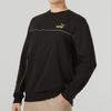 PUMA Sports Life Collection Brand Logo Pattern Fleece Lined Sweatshirt Men's Black 680140-01
