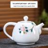 Shangqi Dehua Porcelain Hand-Painted Gongfu Tea Set with Gold Accents