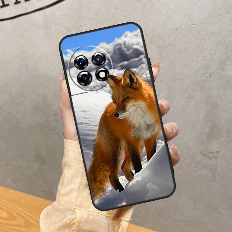 Cute Animal Fox Case For OnePlus 8 9 10 Pro 15 13 12 11 13T 13R 12R 10T 8T Nord CE 5 2 3 4 Lite N20 N30 Cover