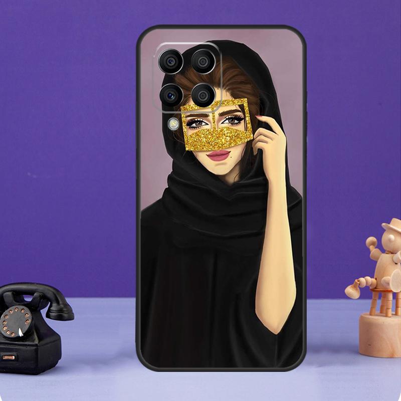 Islamic Muslim Hijabi Girls Case For Samsung Galaxy M12 M32 M52 M56 M06 M16 M36 M54 M34 M14 M35 M55 M15 M11 M31 M13 M53