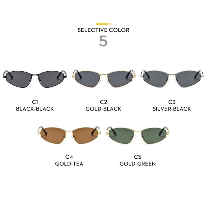 Women's sunglasses, metal cat eye sunglasses, men's and women's fashion sunglasses.