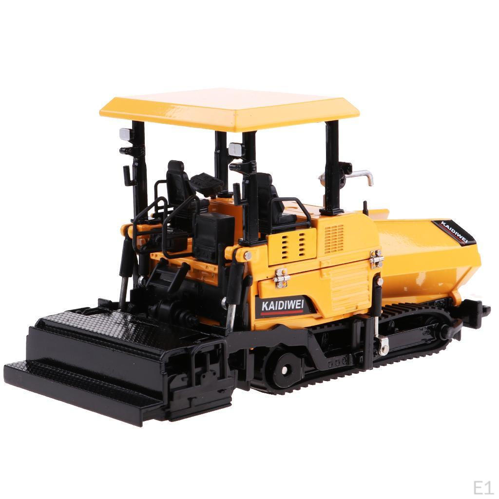 Sammlerstück 19,2 x 8 x 10,6 cm 1:40 Alu-Raupenfertiger für PKW, LKW, Gelb