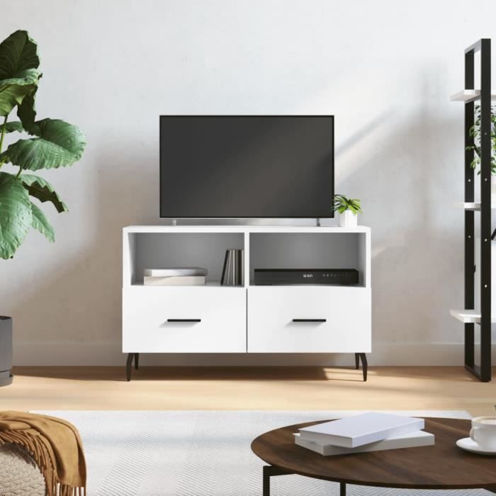 VidaXL TV Stand White 80x36x50 Cm Engineered Wood 828988