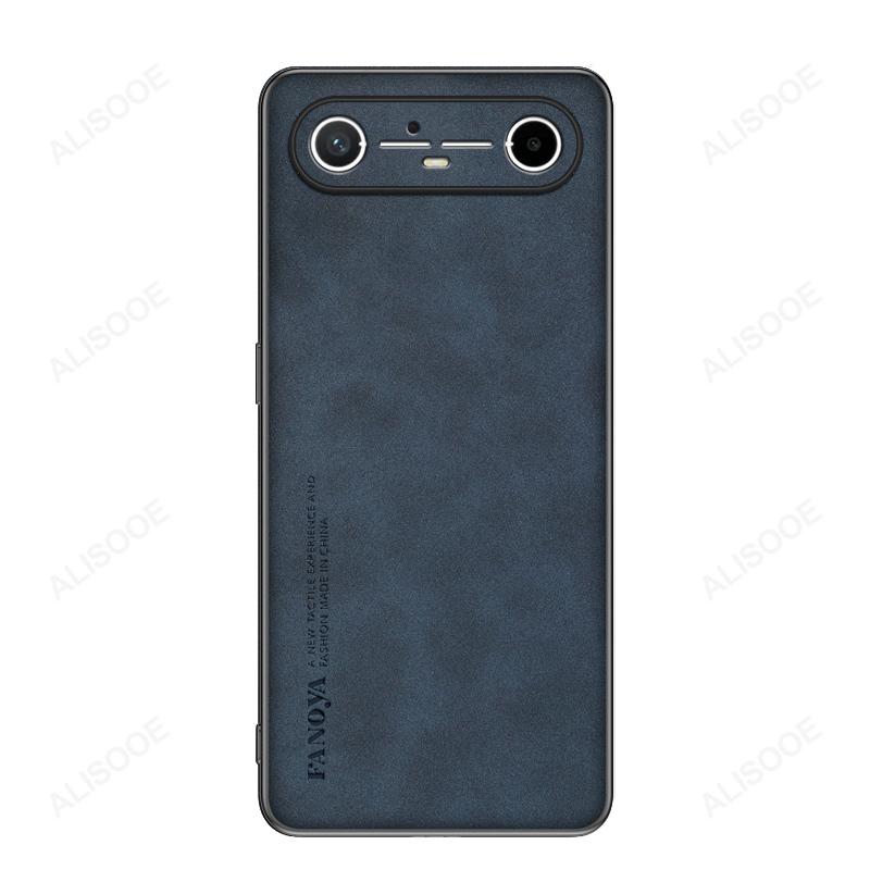 Frosted PU-Leather Funda for for Tecno Spark Slim 4G Case for Tecno Pova Slim 5G Cover Matte Plastic Full Protection Back Capa