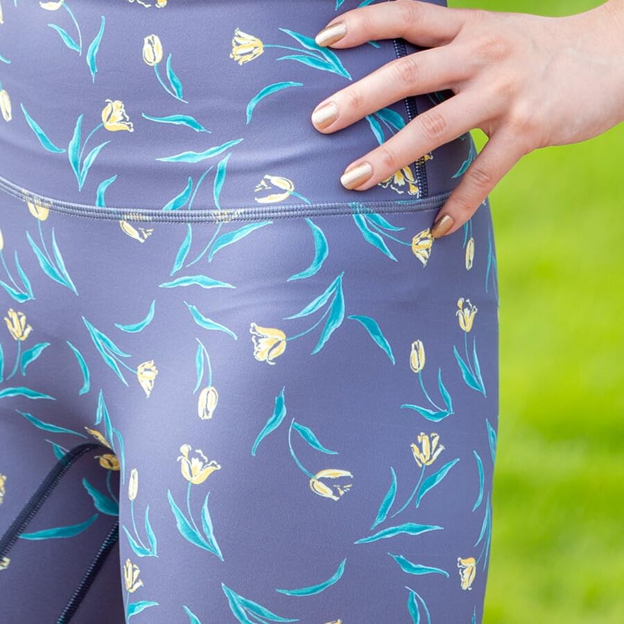 A1165 BT05 Botanical Party Size S [YogaIrie] Leggings, 10-Length, Mimosa,