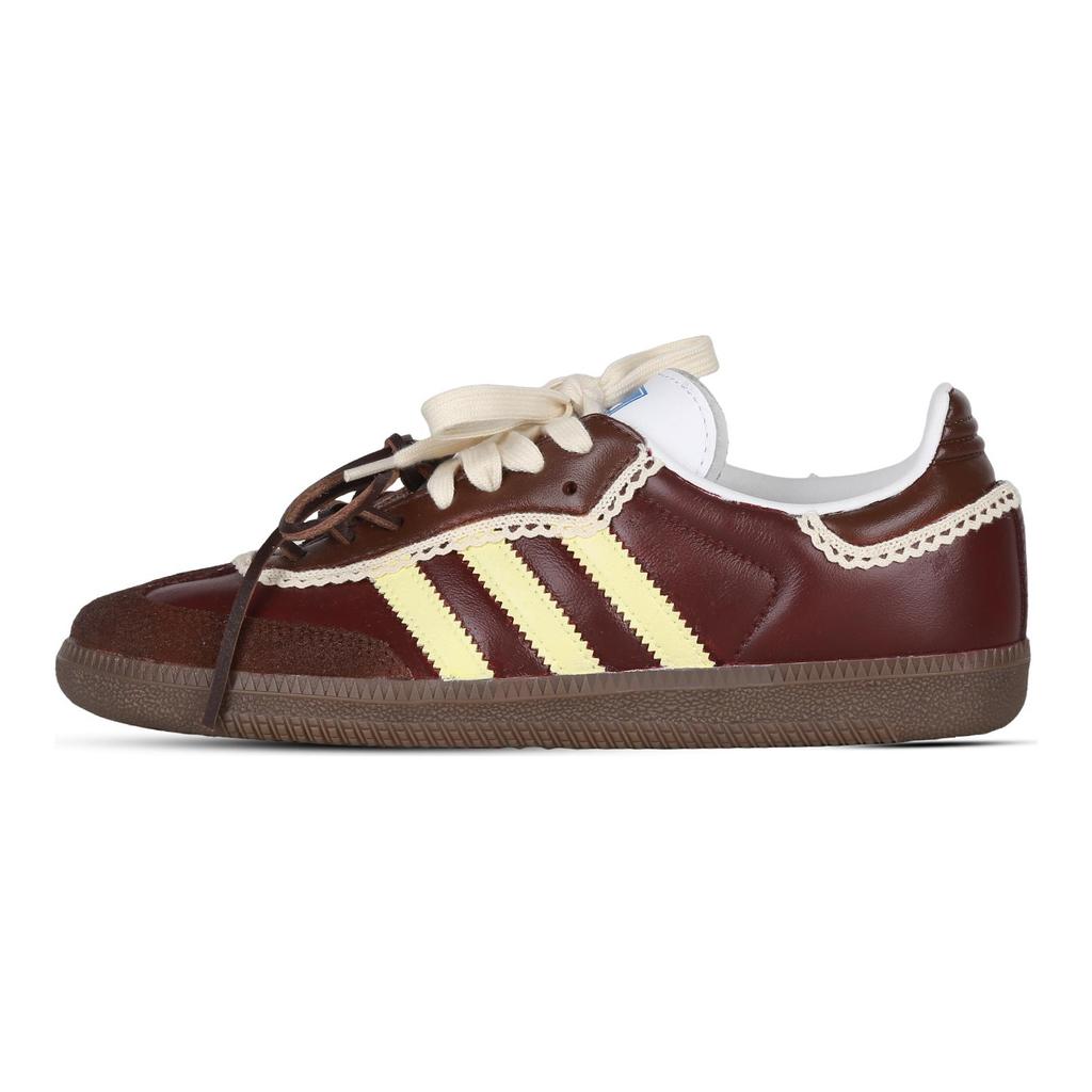 adidas Originals SAMBA OG Caramel Chestnut Non Slip Lightweight Low Top Skateboard Shoes Unisex Brown B75806(Team368-)