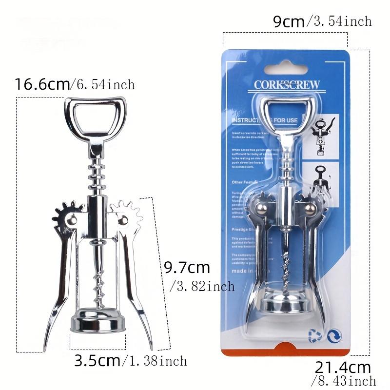 Ergonomic Zinc Alloy Winged Corkscrew - Easy-Grip Wine Bottle Opener For Men, Women & Wine Enthusiasts - Perfect Gift For Birthdays, Anniversaries