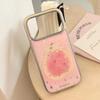Creative Colored Diamond Pink Guava Phone Case for iPhone 16, iPhone 17, iPhone 17 Pro Max