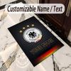 Crystal Velvet Rug Germany national football team Print Custom Name Text Floor Mat Home Decor