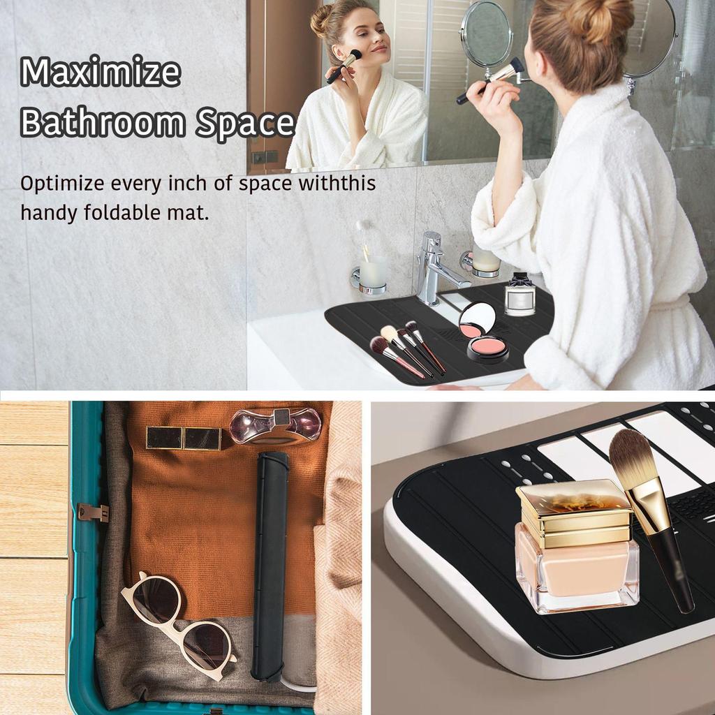 Bathroom Sink Cover For Counter Space Makeup Tools Organizer Travel Accessories Storage Shelf For Dorm Room Workstation Counter