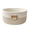 Woven Cute Snack Storage Basket Creative Home Desktop Remote Control Storage Storage Storage Box Bedside Storage Basket