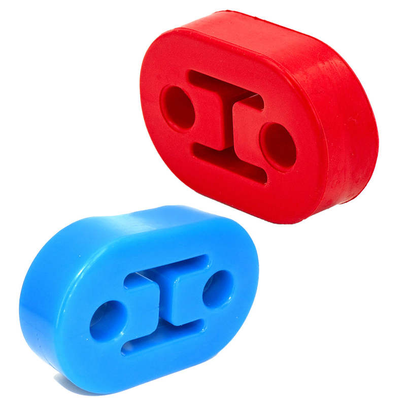 Universal Car Two-Hole Exhaust Pipe Mount Bracket Lifting Lug Modification Plus Long Muffler Support Shock Absorber Hanging Glue
