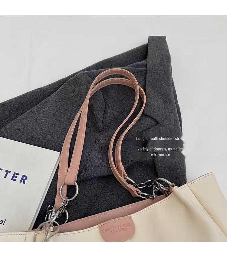 Women's Large Capacity Tote Bag - 2024 Summer Style, Versatile Single Shoulder Bag for College Students and Commuting