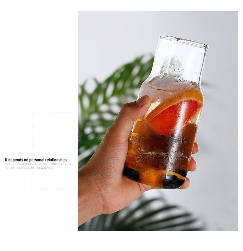 Japanese Transparent Glass Cup for Brewing Tea or Cold Drinks