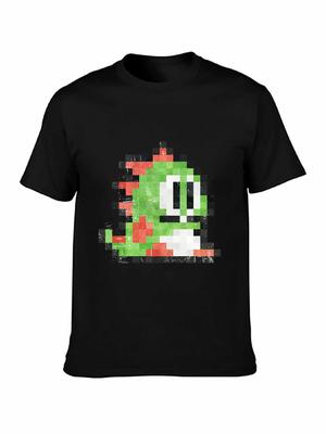 Bubble Bobble Spieler 1 T-Shirt Videospiel 90er Retro Used Look 8Bit 74