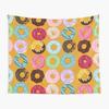 Dessert Donuts Tapestry Tasty Food Tapestry American Traditional Breakfast Food Pattern Wall Hanging for Bedroom Living Room