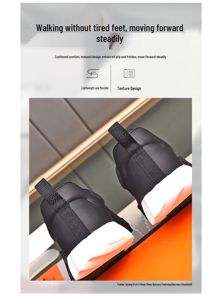 Europäischer & Amerikanischer Stil Herren Freizeit Dicke Sohle Weiße Sportschuhe