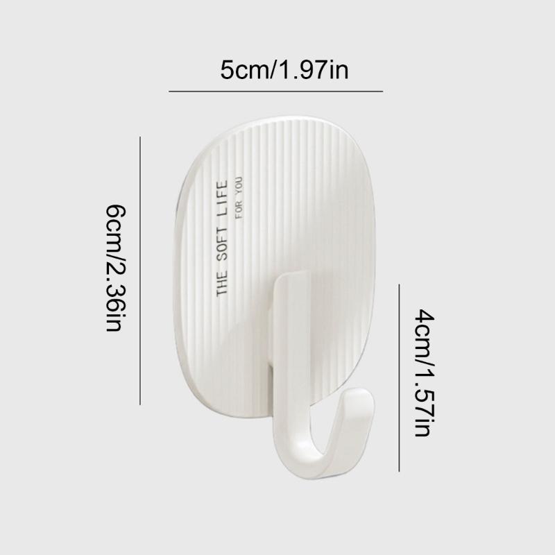 Without Damage Adhesive Wall Hook Portable Without Nail Picture Hangers Waterproof Reusable for Home and Office