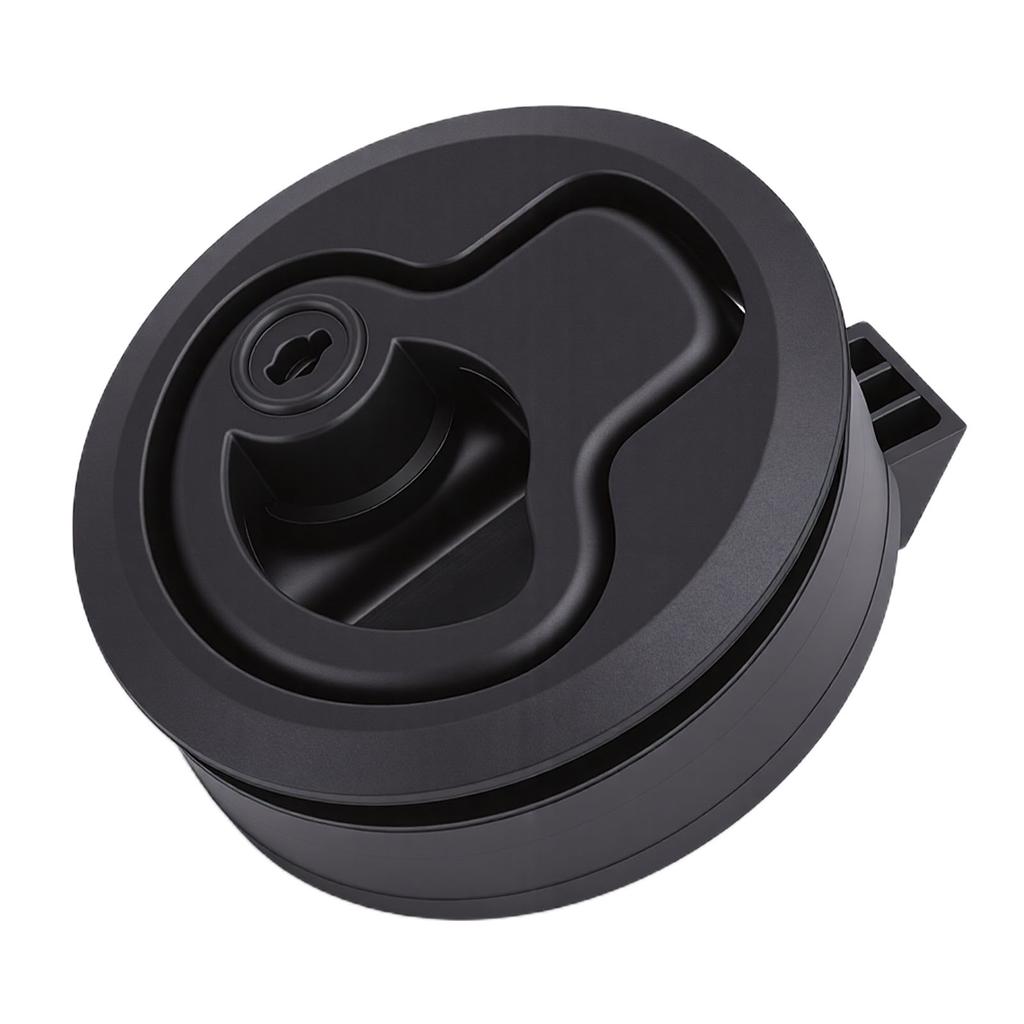 RV Boat Hatch Latch Flush Mount Round Pull Latch Lock with 2 Keys for Marine Camping Vehicle
