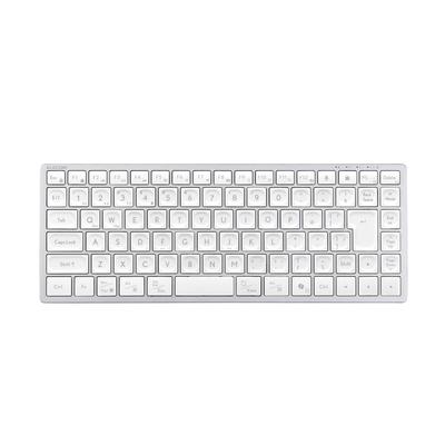 Teclado Mini Pantógrafo Sem Fio Precisionist ELECOM, Bluetooth, 2,4 GHz, Multi-Emparelhamento (4 Dispositivos), Recarregável, Fino, Tipo, Tamanho, Branco,