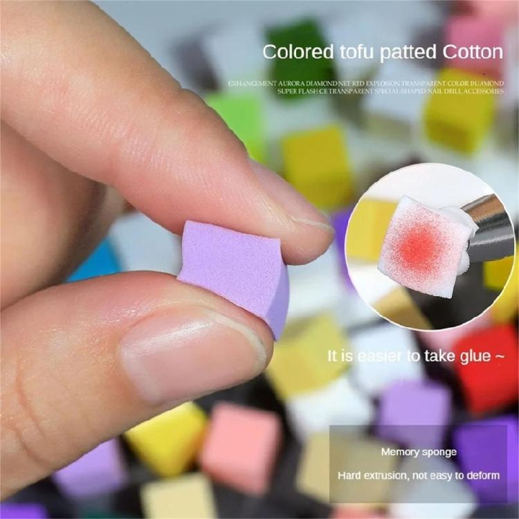 Soft Nail Sponges for Omber,Soft Nail Art Sponges Auras Nails,Omber Nail Brush with Grabbing Pen Manicure Nail Art Tools