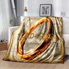 2025 New Fashionable L-Lord of the Rings Printed Blanket Hotel Office Comfortable Warm Sofa Bed Soft Blanket Gift Picnic Blanket