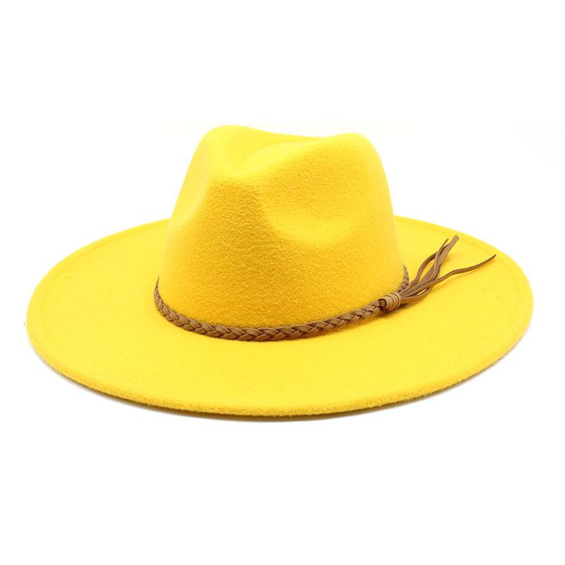 Vintage Wool Felt Fedora Hat With Wide Brim For Outdoor Travel And Casual Wear
