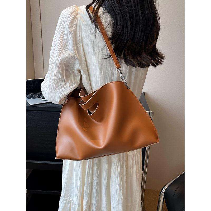 All-Matching Large Capacity Handbag For Women  New Fashion Shoulder Bag PU Leather High-End Texture Briefcase Crossbody Pack