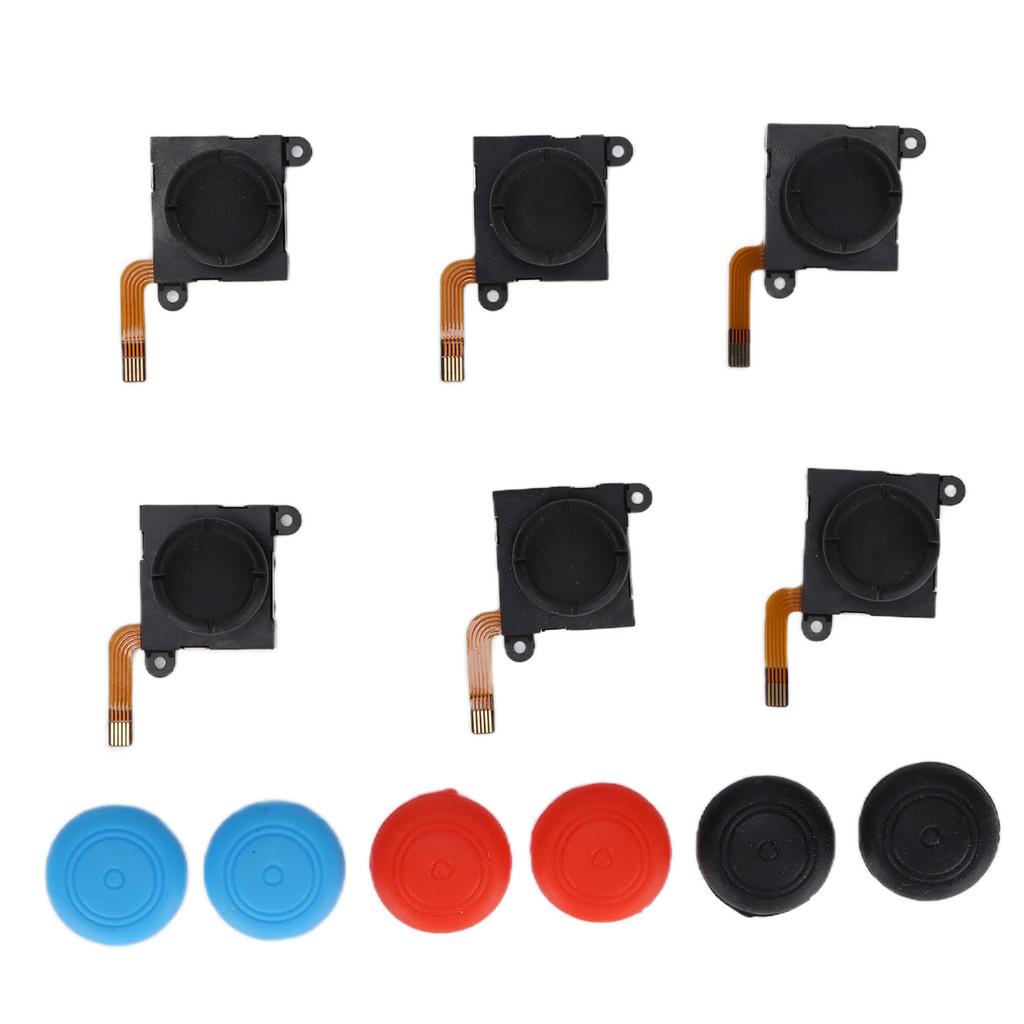QM2107096 6pcs Joystick Replacement 3D Analog Left Right Joysticks Rocker Replacement for Joycon