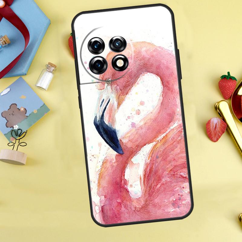 Rosa Rotes Flamingo-Case Für OnePlus Nord 5 CE 2 3 4 Lite N20 N30 OnePlus 15 12R 13R 13 12 11 10 10T 13T Hülle
