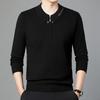 Mid-aged Men's Trendy Half-Zip Pullover Sweater