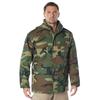 Jacket with Quilted US Woodland Size L M-65 Liner, Military, Men's (7991),