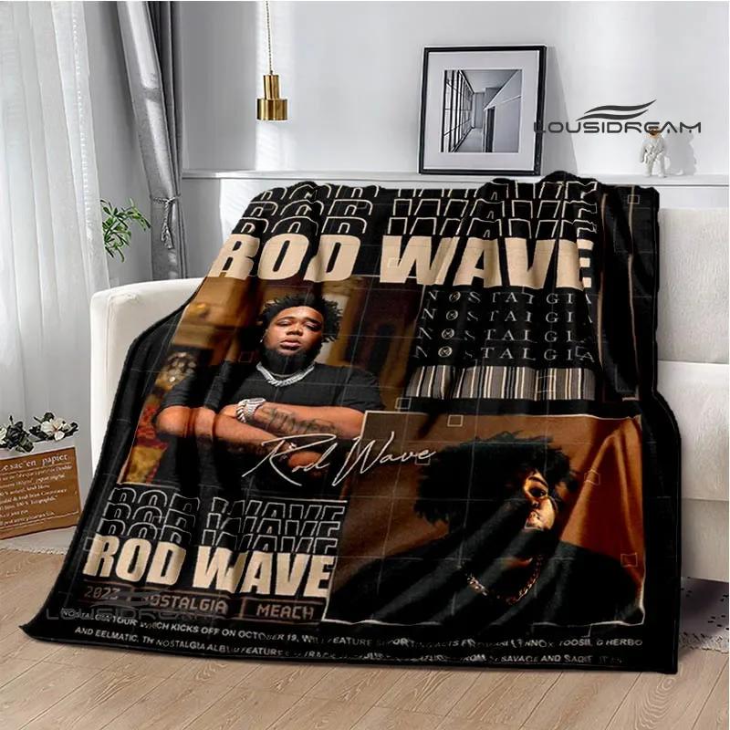 Rapper rod wave printed blanket Warm Flannel Blankets Soft and Comfortable blanket Home Travel Blanket bed linings Birthday Gift