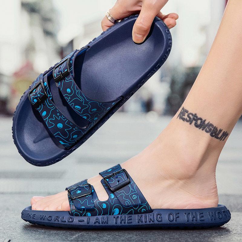 Herre Sommer Sklisikre Tøfler Trend Mote Utendørs Strand Sandaler Herre Hjem Baderom Sklisikre Tøfler