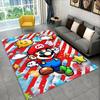 Tappeto Tappetino Gioco Cartoon M-Mario Bros per Stanza dei Giochi Camera da Letto Soggiorno Divano Decorazione Casa, Tappeto per Area Bambini Tappetino Antiscivolo Regalo