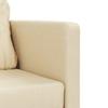 Floor Sofa with Sleeping Function Cream 112x174x55 Cm Fabric