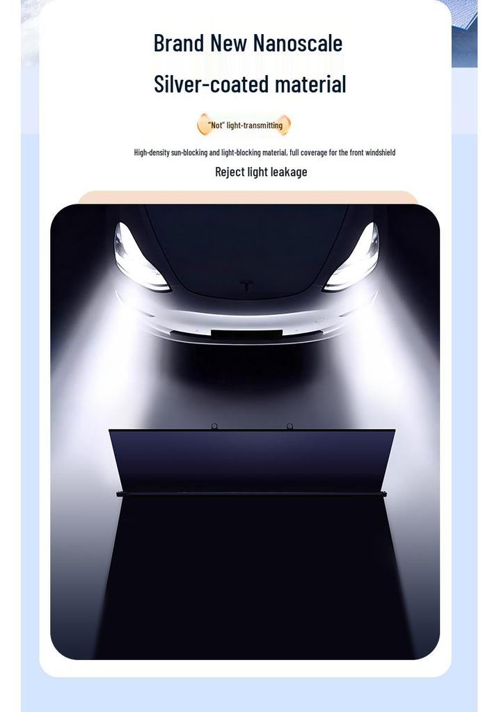 Car Windshield Sunshade - Heat Insulation & Light Blocking for Summer