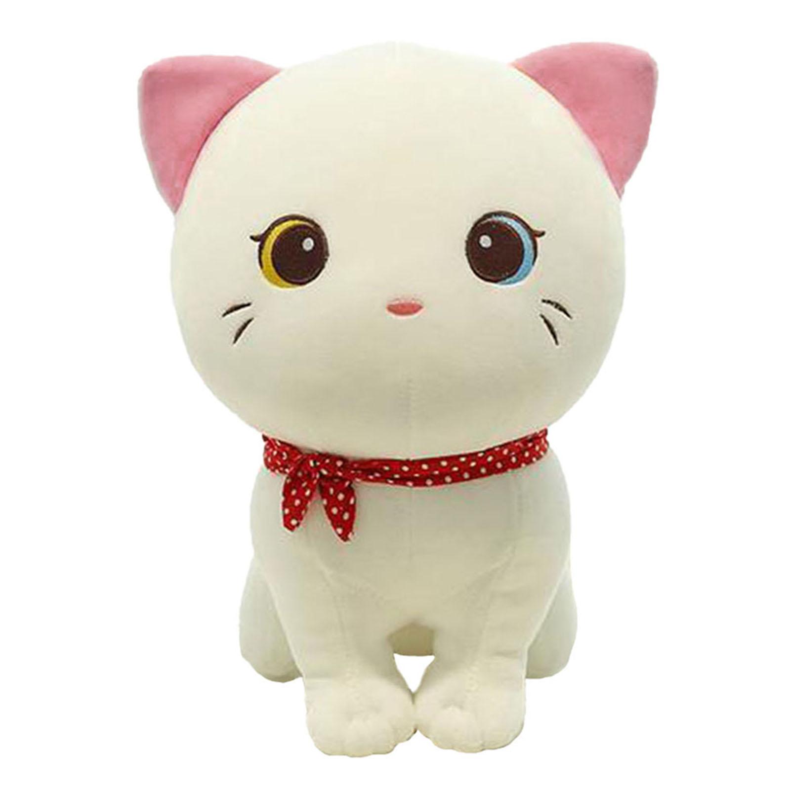 

Мультяшный кот плюшевая кукла милый мягкий котенок тряпичная игрушка эластичная мягкая диванная подушка прикроватный подарок для детей девочек 24 см