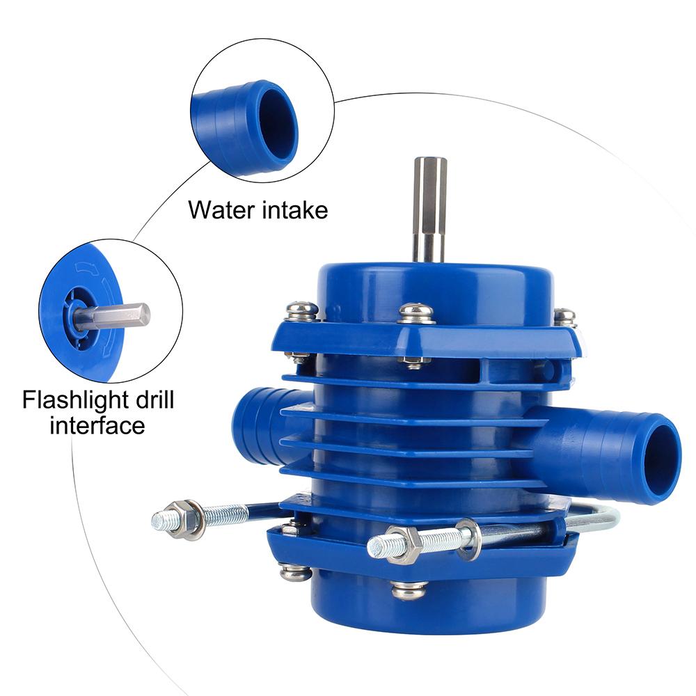 Mini-Gartenkreiselpumpen Kein Strom erforderlich Strapazierfähige Selbstansaugende Hand-Elektrobohrer Wasserpumpe