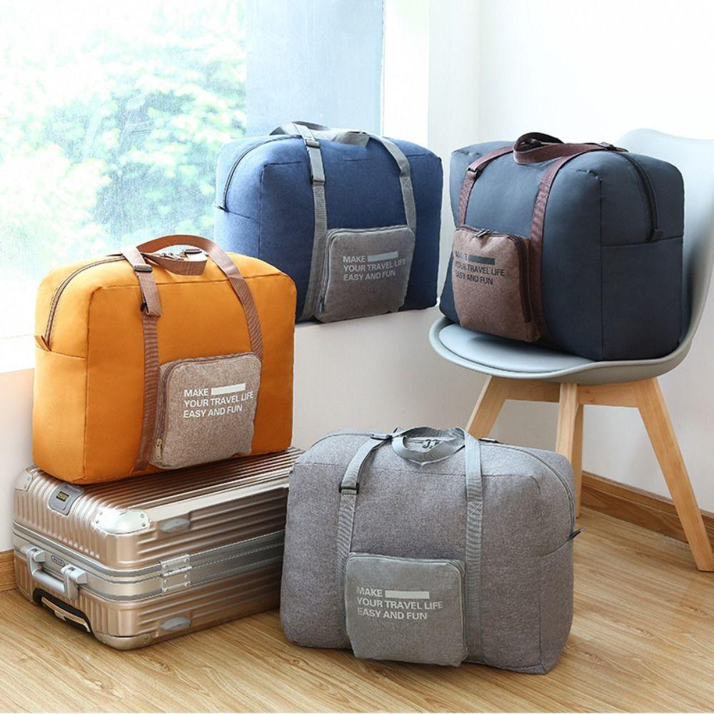 Foldable Clothing Organizing Bag Oxford Cloth Travel Luggage Bag Travel Duffel Bag  Training