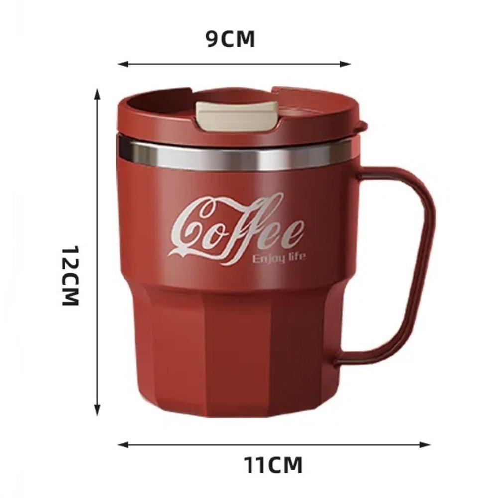 With Lid Coffee Mug 304 Stainless Steel Water Cup New Coffee Cup