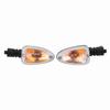 Pair of Motorcycle Turn Signal Lights Direction Indicator Lamp for BMW F800 Transparent